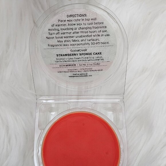 Goose Creek Strawberry Sponge Cake Soy And Essential Oil Wax Melts NEW - Picture 2 of 3